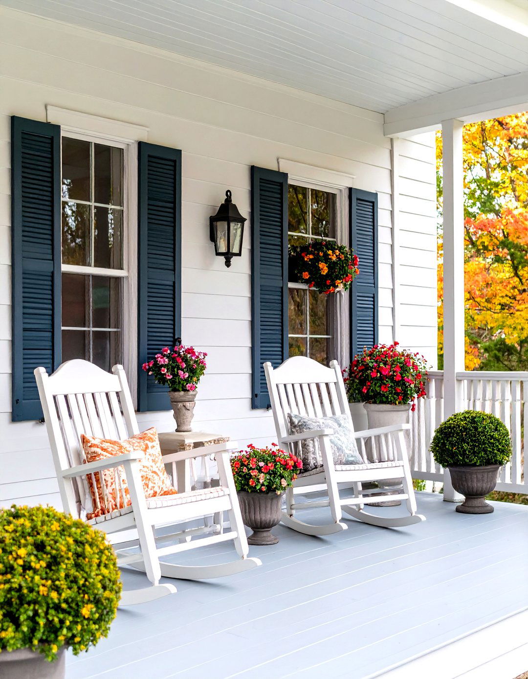 Symmetrical Traditional Setup - 24 Small Front Porch Ideas