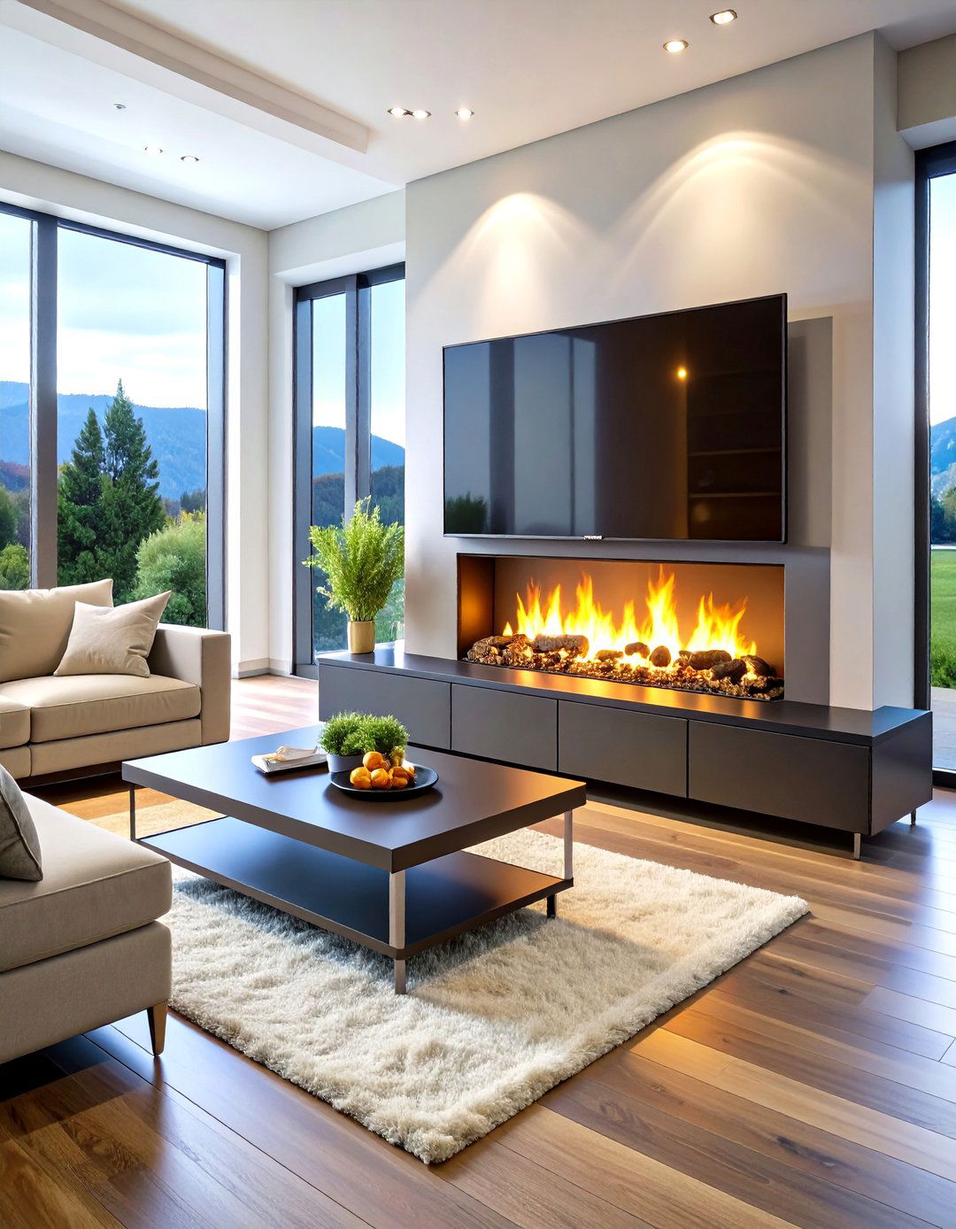 TV Stands with Built in Fireplaces - 24 Tv Stand Ideas