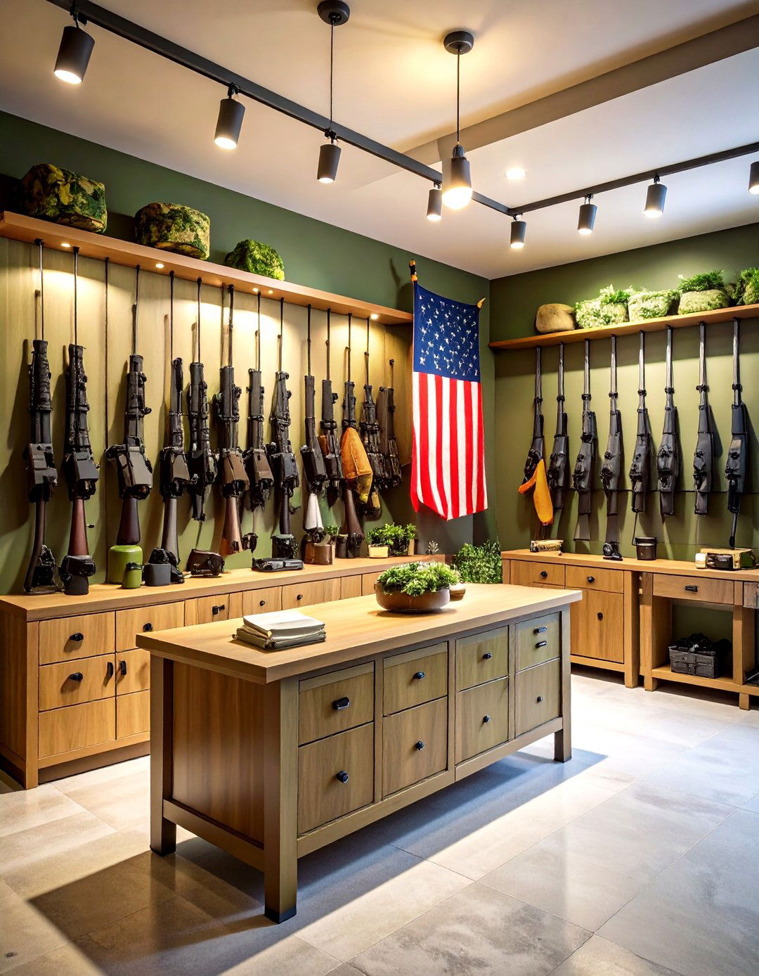 Tactical Military Theme Display - 24 Gun Wall Ideas