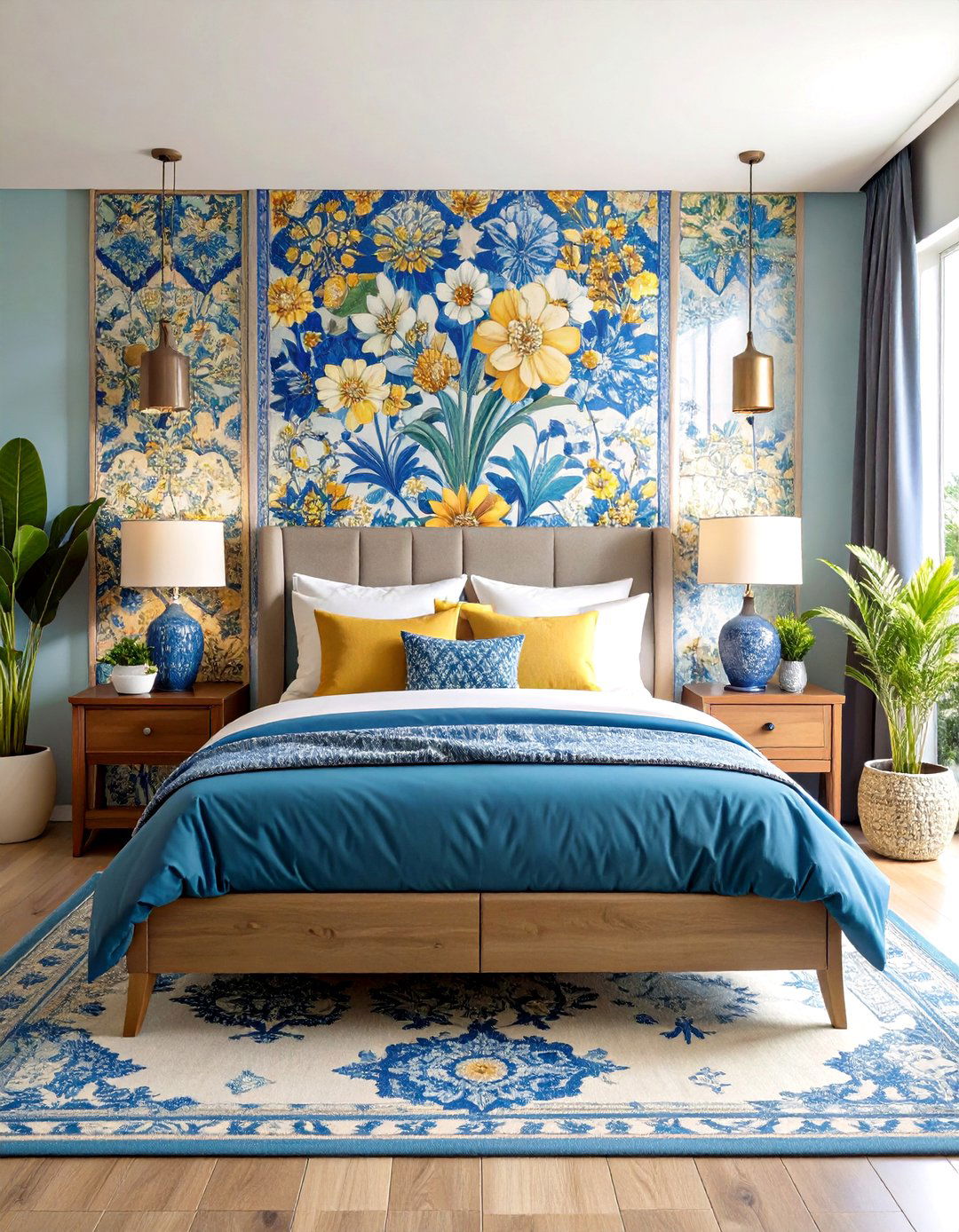 Talavera Tile Accent Features - 24 Mexican Bedroom Ideas