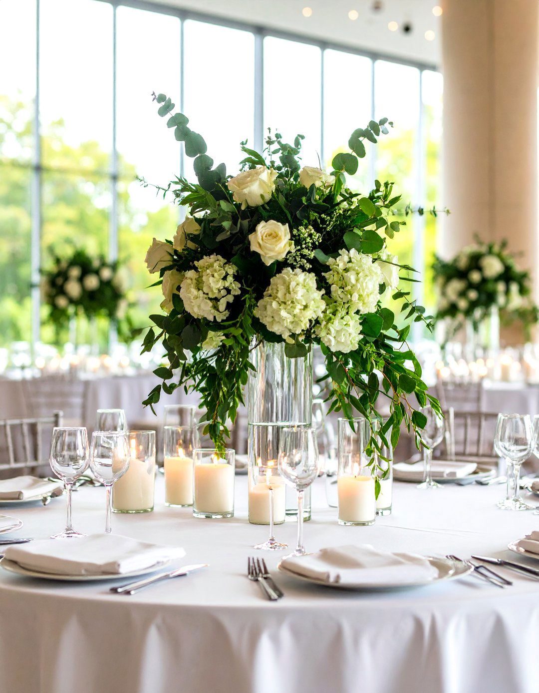 Tall Eucalyptus Wedding Centerpieces - 24 Eucalyptus Wedding Centerpieces