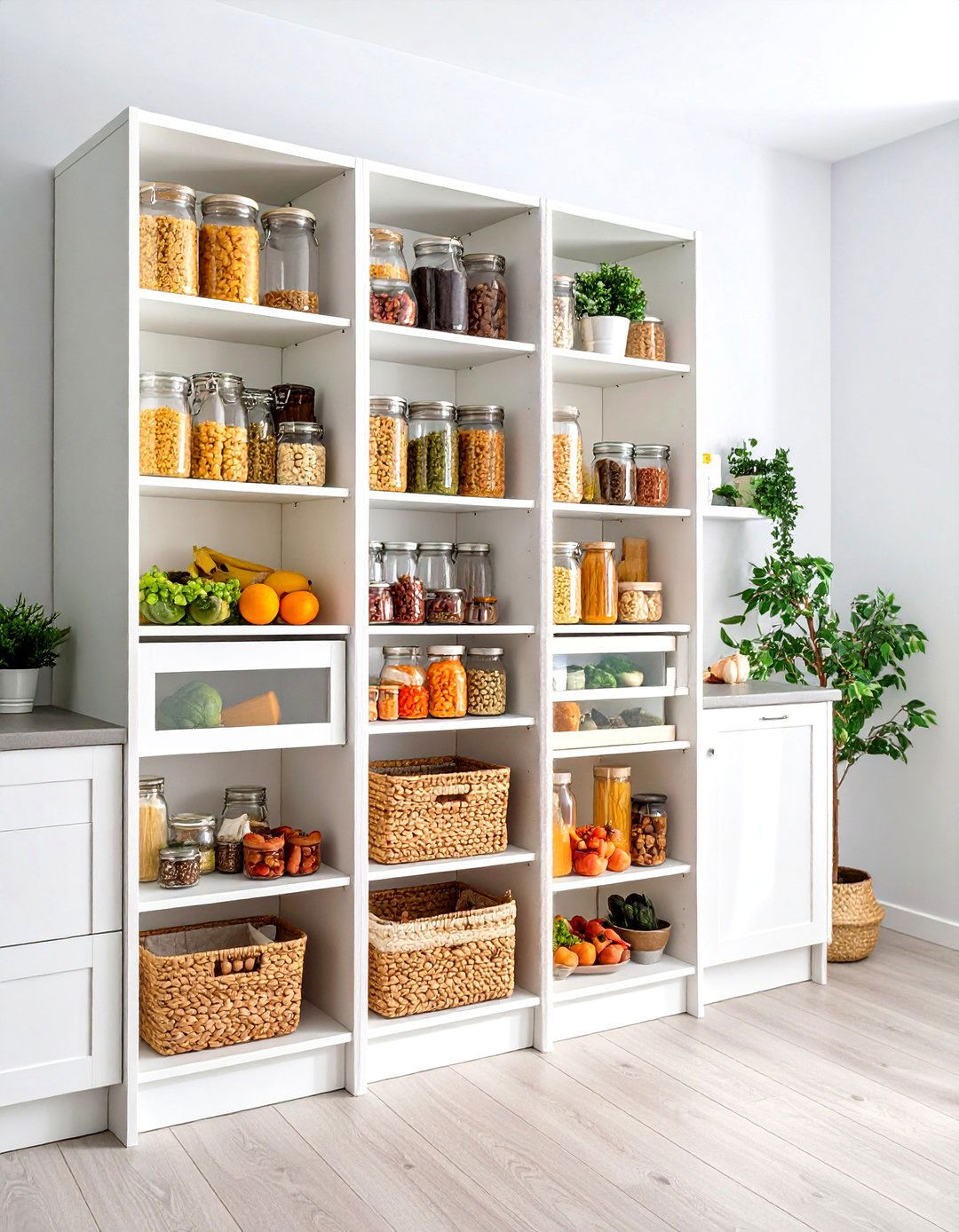Tall Tower Pantry Unit - 24 Larder Cupboard and Pantry Ideas for Your Kitchen