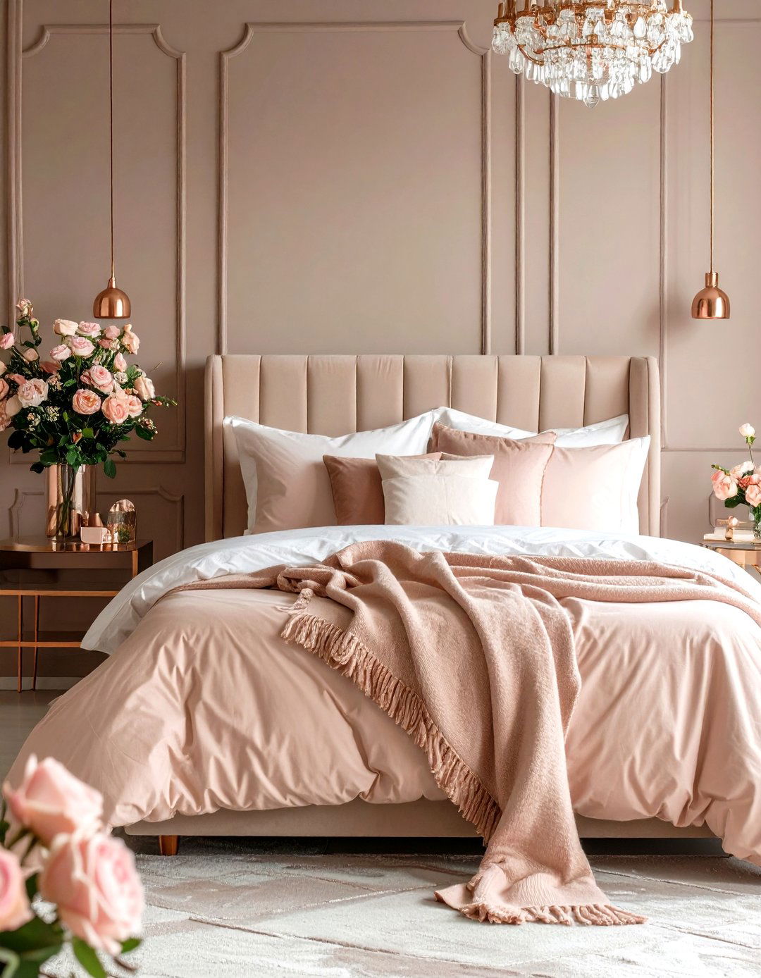 Taupe and Pink Bedroom - 24 Taupe Bedroom Ideas