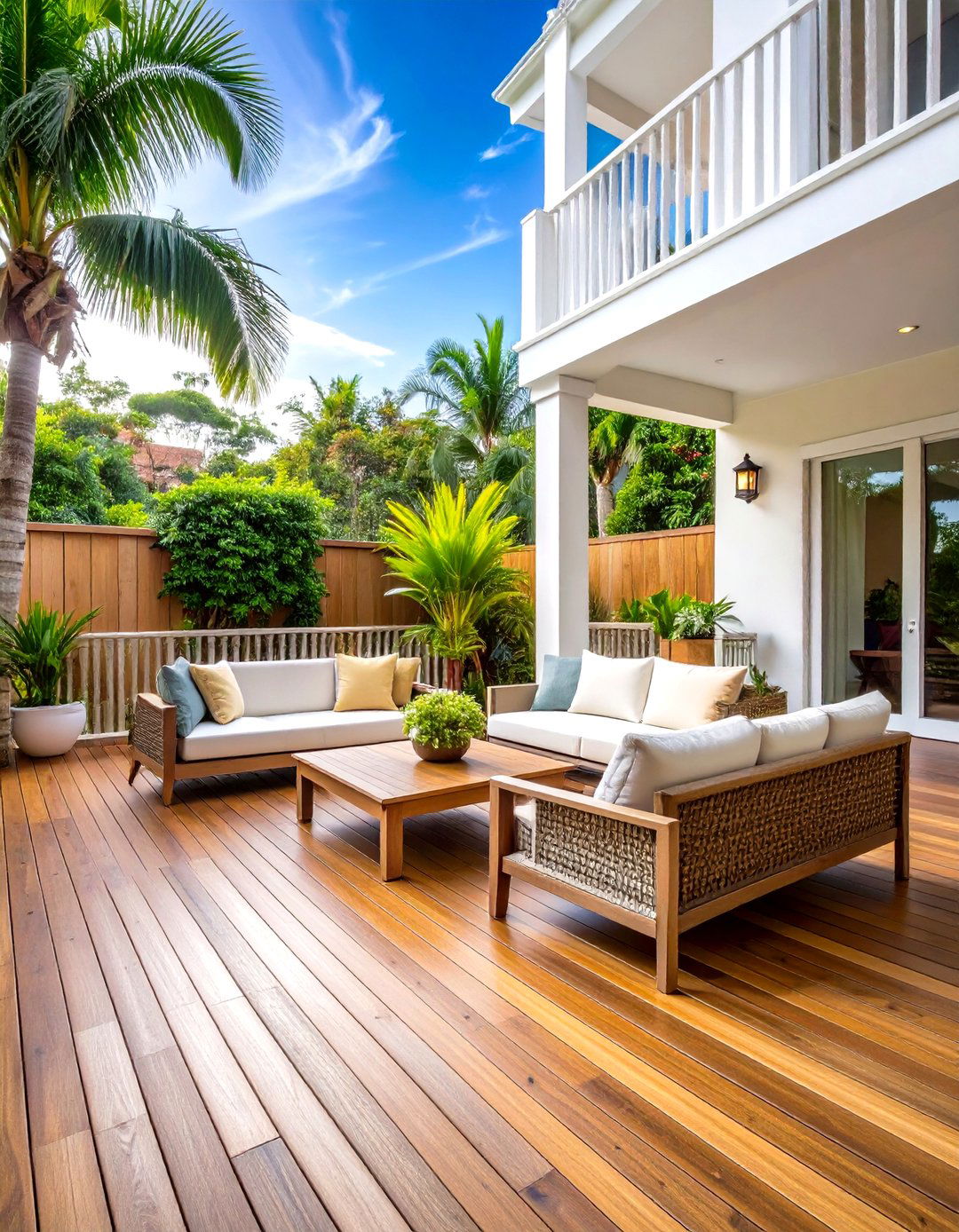 Teak and White Tropical Inspiration - 24 Two Tone Deck Color Schemes