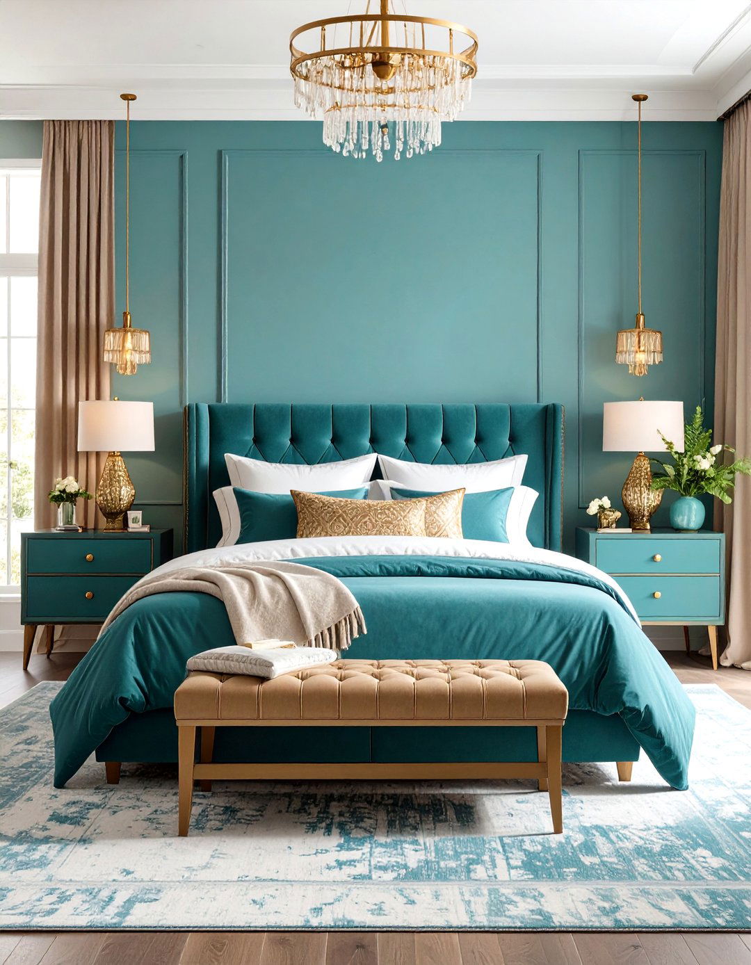 Teal Maximalist Bedroom Approach - 24 Teal Bedroom Ideas