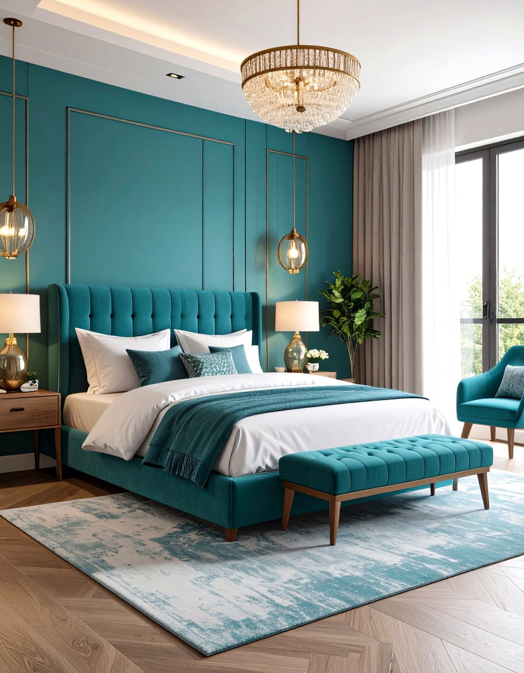 Teal Smart Bedroom Technology - 24 Teal Bedroom Ideas