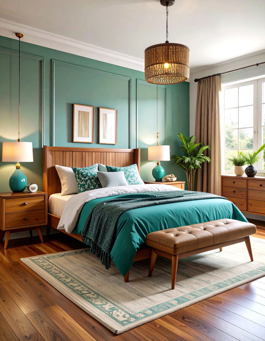 Teal Vintage Bedroom Design - 24 Teal Bedroom Ideas