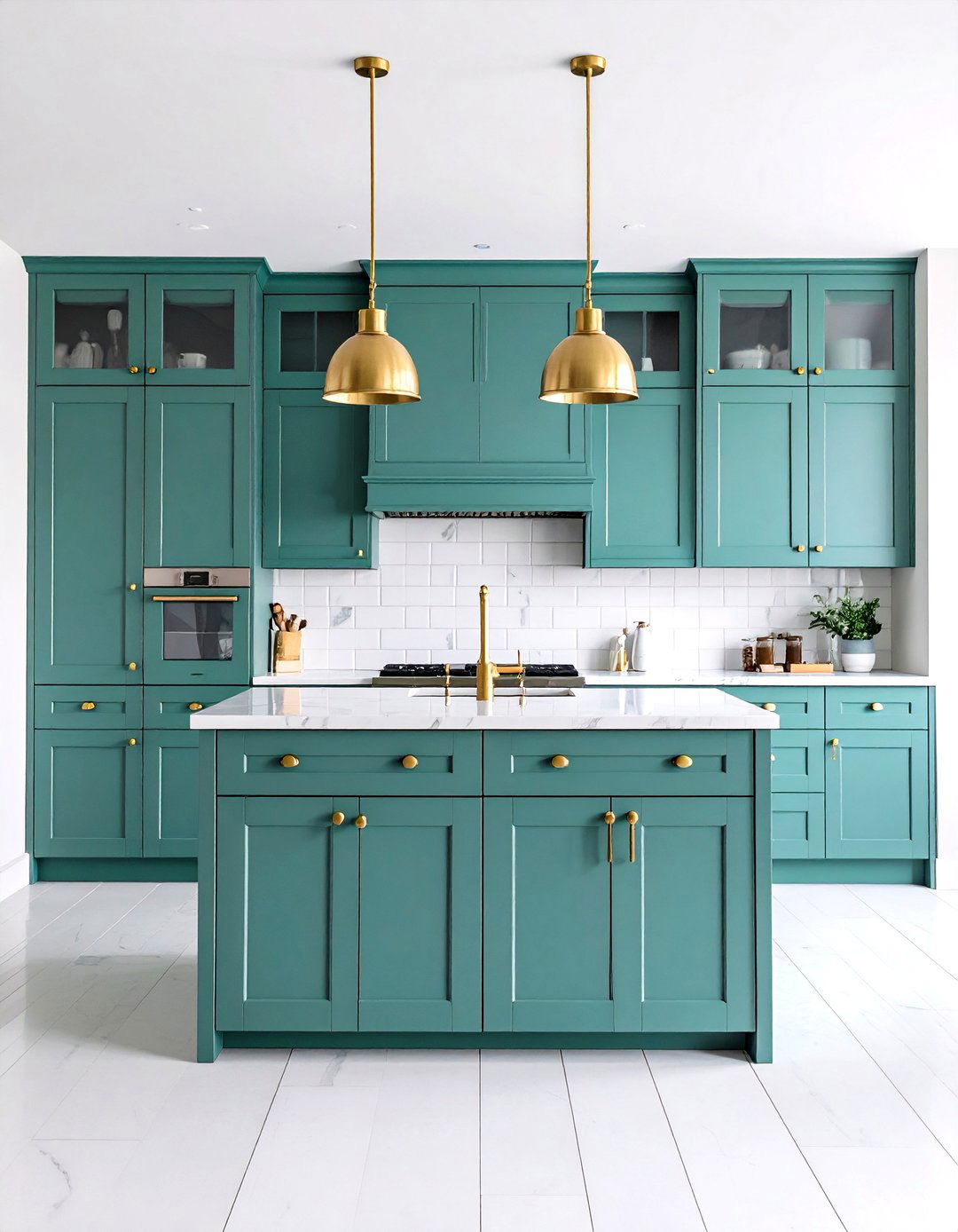 Teal and Mint Green Kitchen Design - 24 Blue and Green Color Combos for Decorating