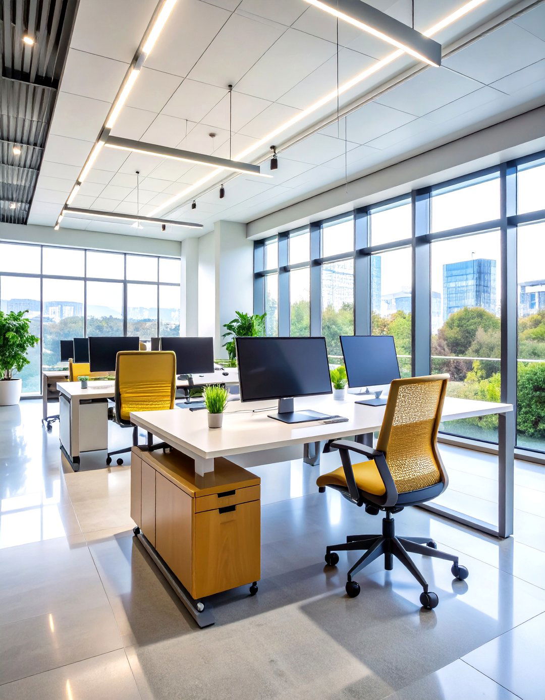Tech Forward Modern Office - 24 Home Office Ideas for Him