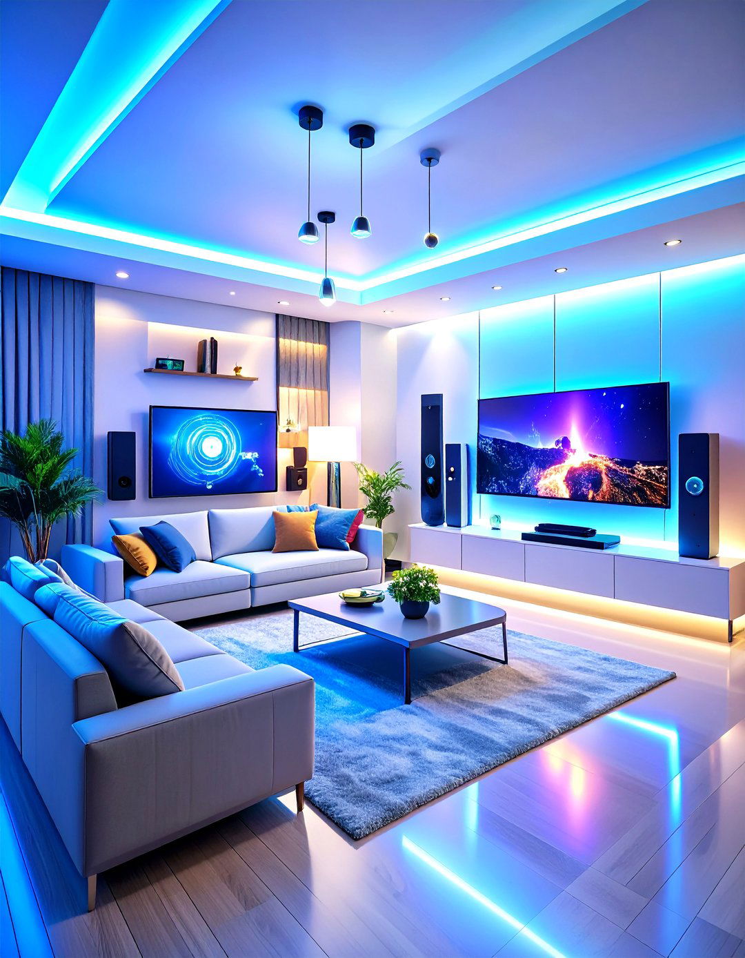 Tech Forward Smart Room - 24 Tv Room Ideas