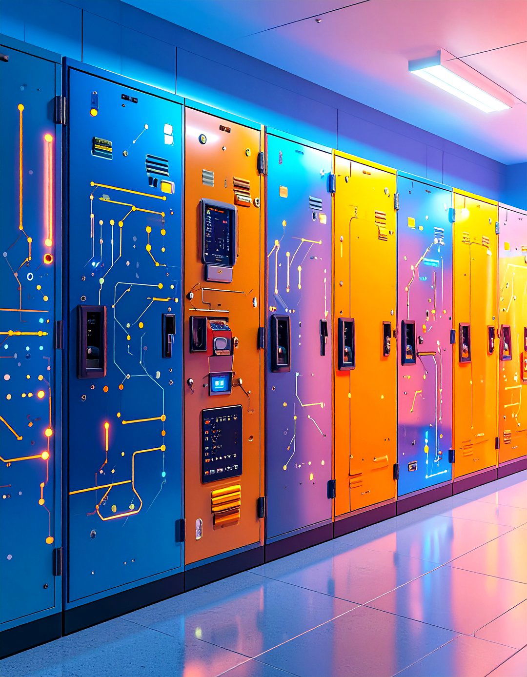 Tech Innovation Digital Hub - 24 Locker Decor Ideas