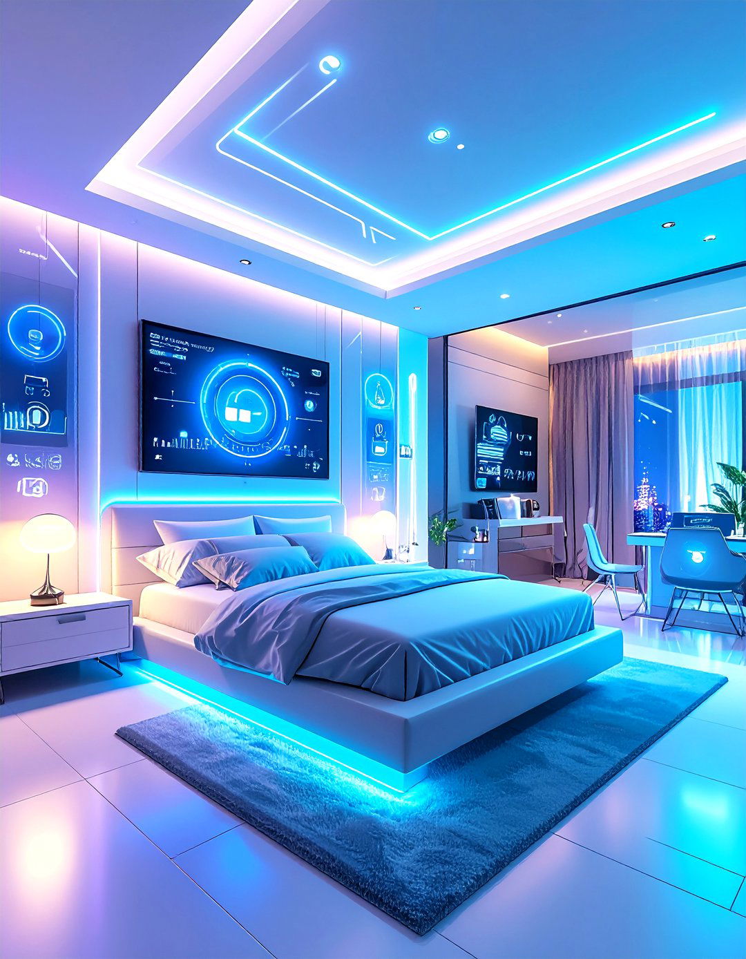 Tech Integrated Smart Room - 24 Spiderman Room Decor Ideas