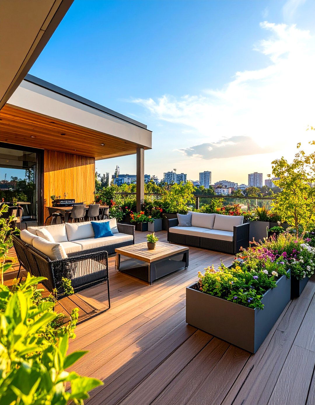 Technology Integrated Smart Terrace - 24 Terrace Design Ideas
