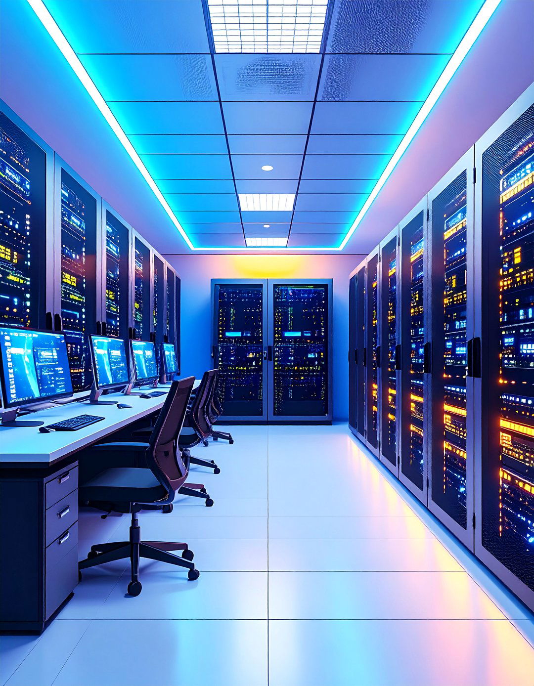 Technology and Computer Server Room Cave - 24 Man Cave Ideas
