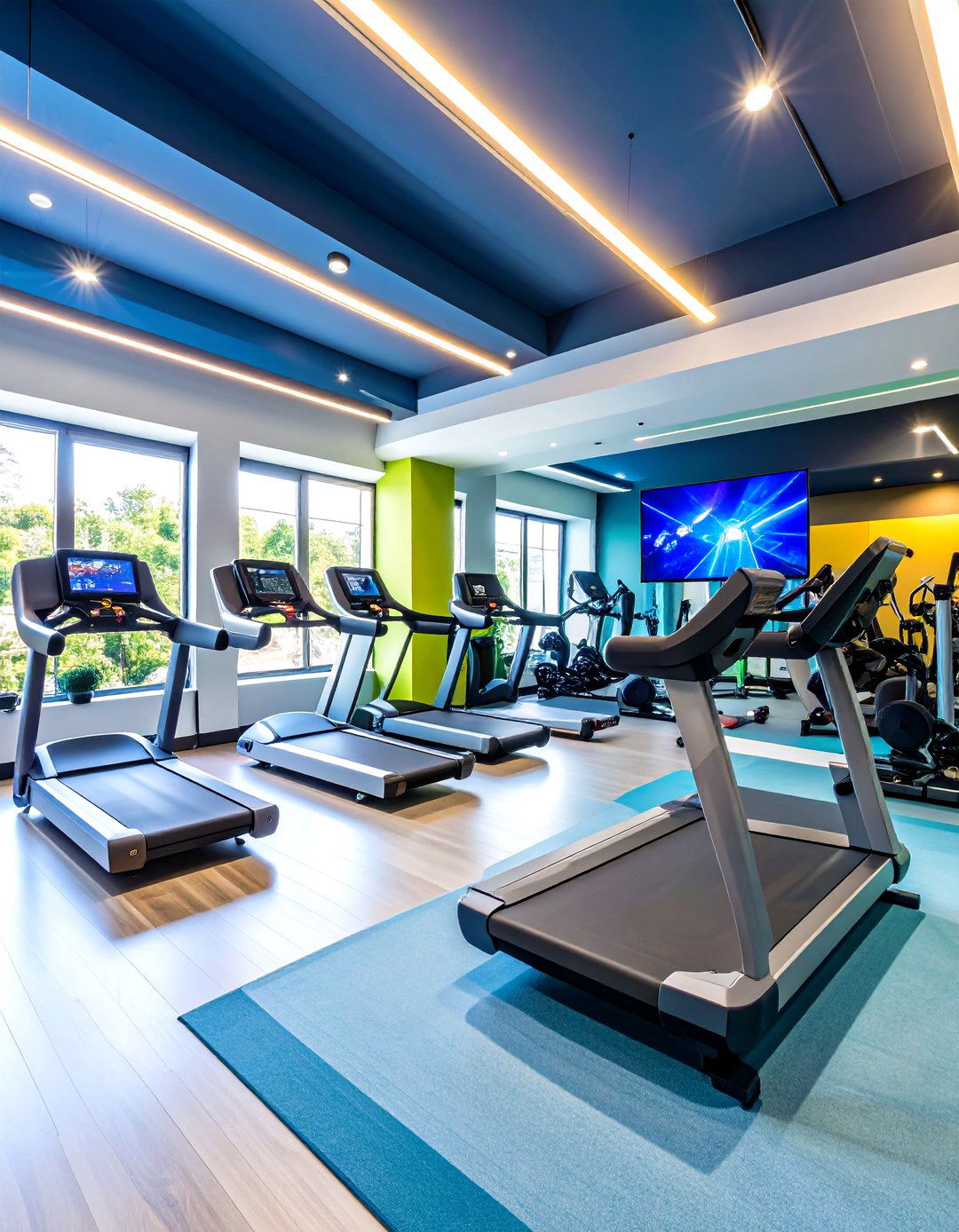 Teen Gaming and Fitness Home Gym Hub - 24 Home Gym Ideas