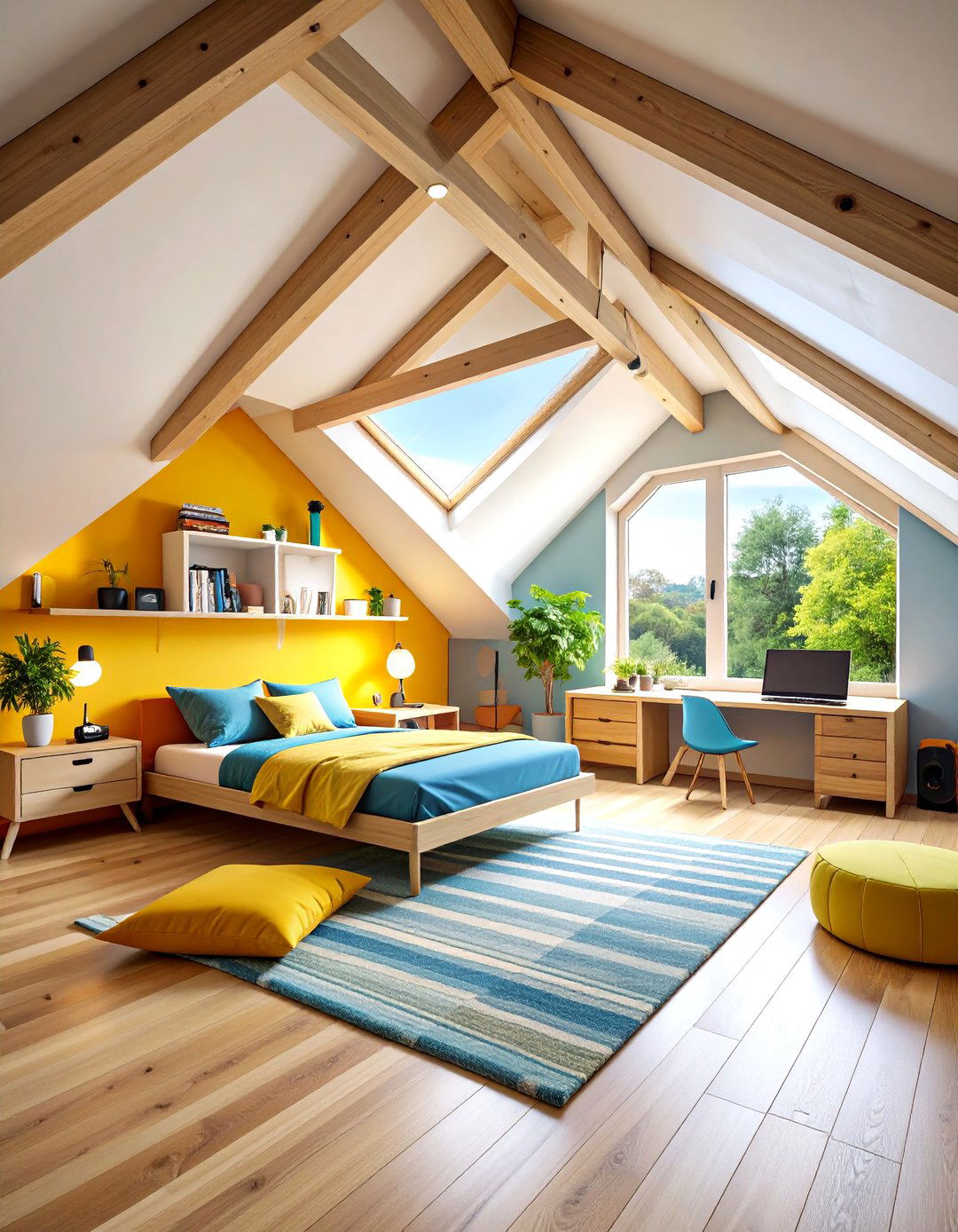 Teen Hangout Attic Bedroom - 24 Attic Bedroom Ideas