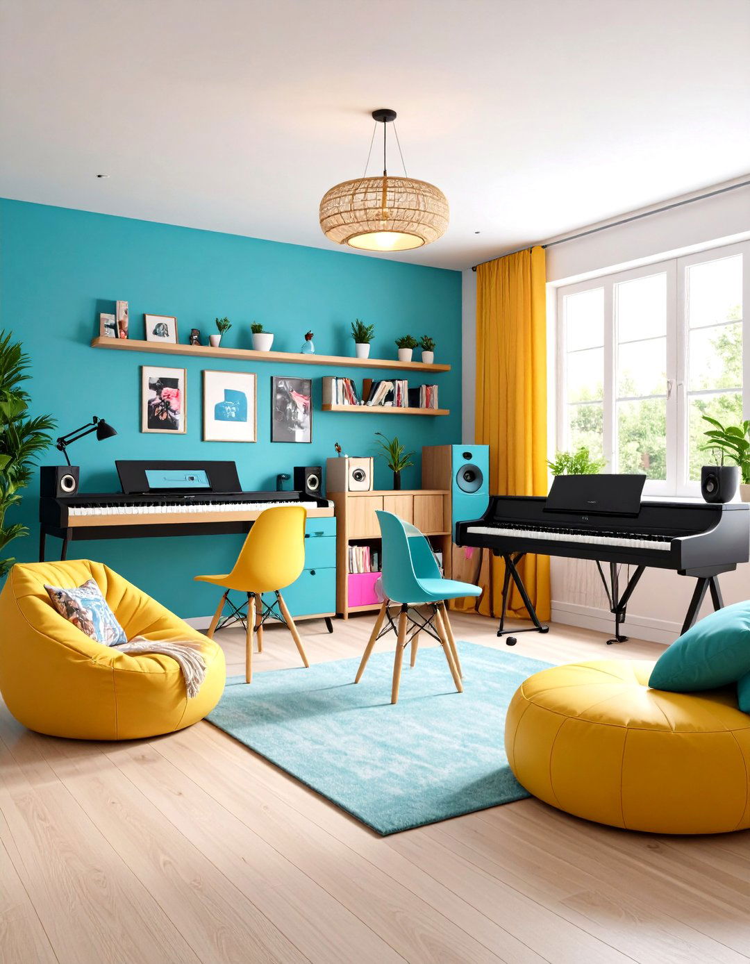 Teen Music Room Studio Design - 24 Piano Room Ideas