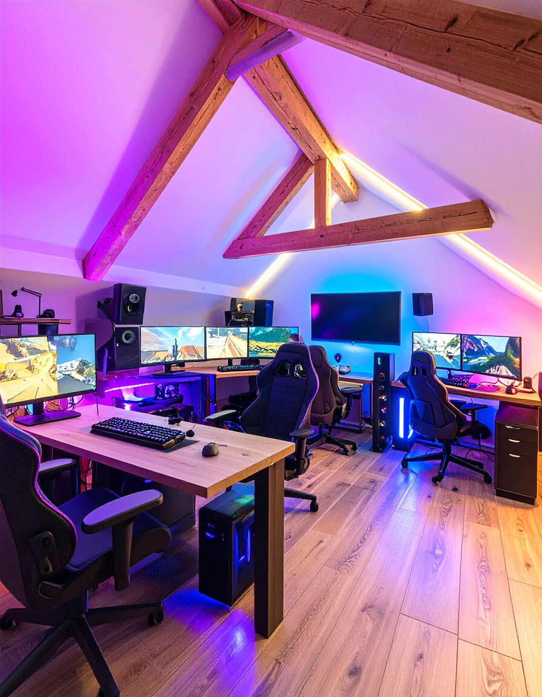 Teenage Hangout Gaming Den - 24 attic room ideas