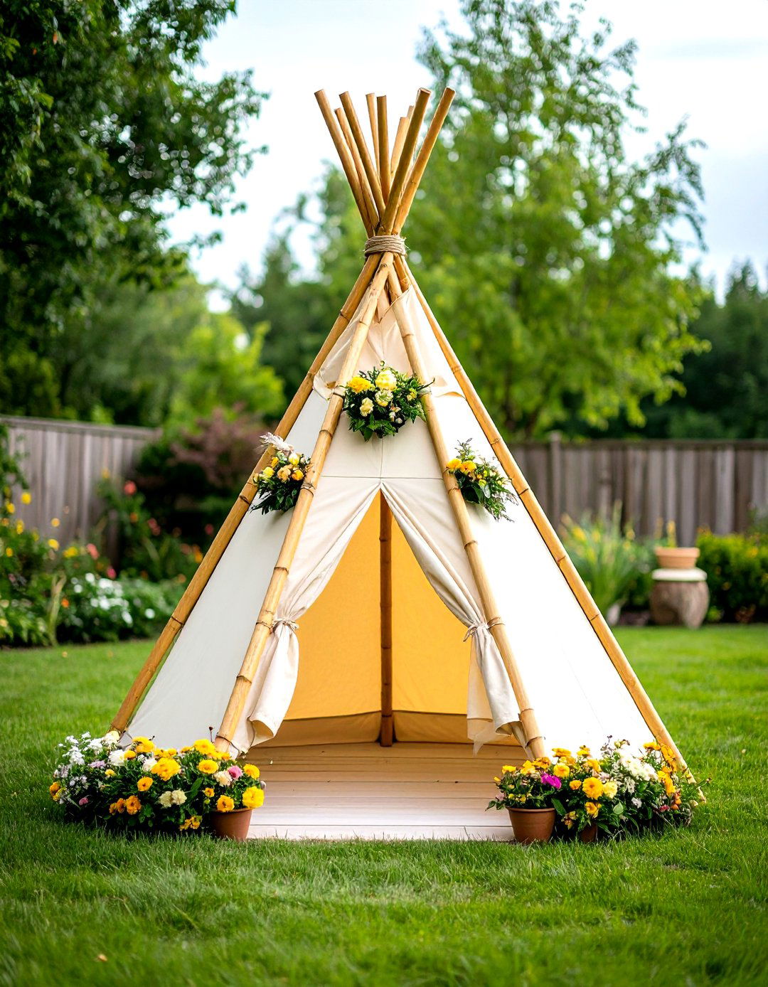 Teepee Style Plant Support - 24 Tomato Trellis Ideas