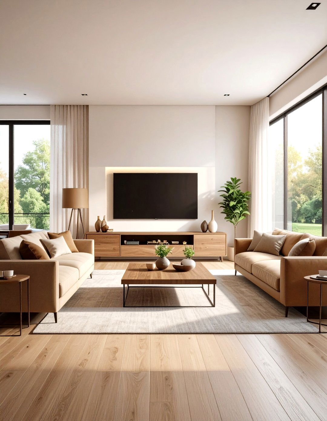Television Centered Entertainment Hub - 24 Living Room Layout Ideas