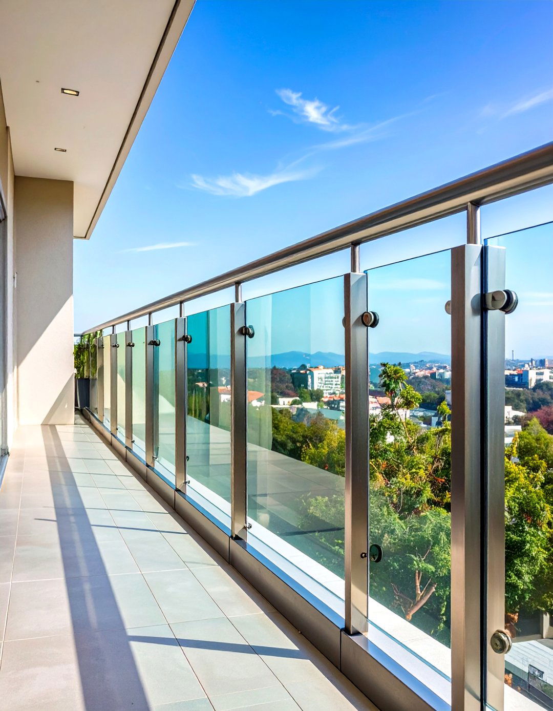 Tempered Glass Panel Balcony Railings - 24 Balcony Railing Design Ideas