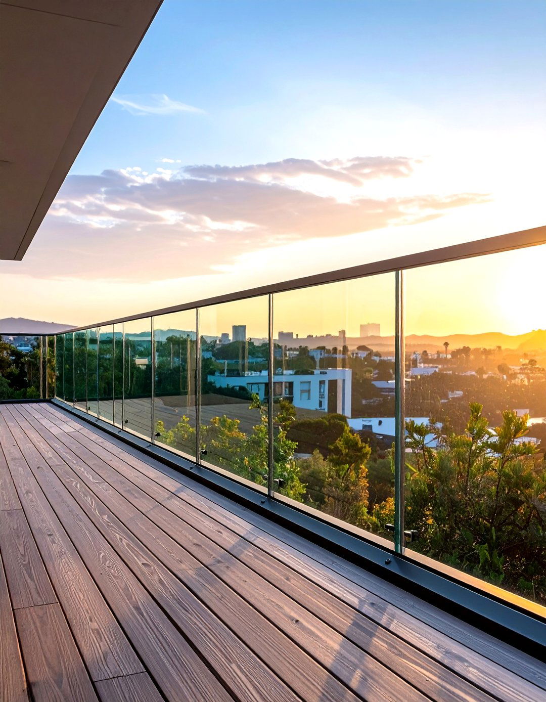 Tempered Glass Panel Railing - 24 Horizontal Deck Railing Ideas