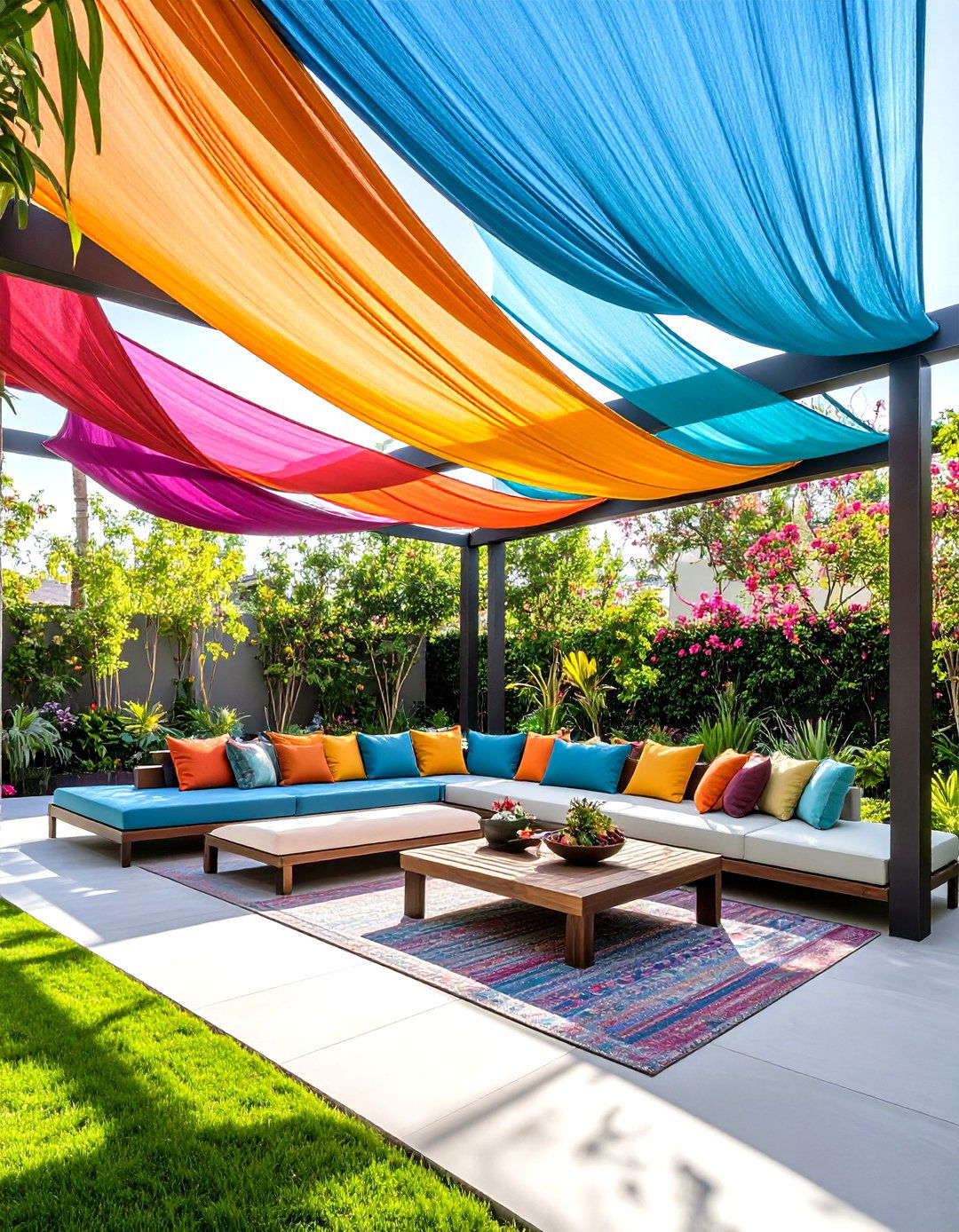 Tensile Fabric Shade Structure - 24 Covered Walkway Ideas
