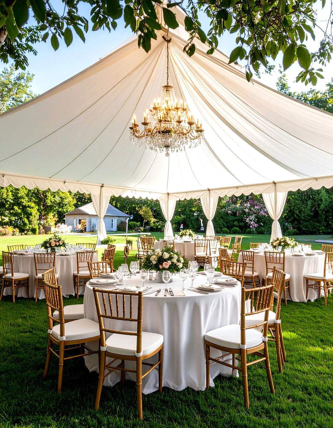 Tent Wedding Sophistication - 24 Backyard Wedding Ideas