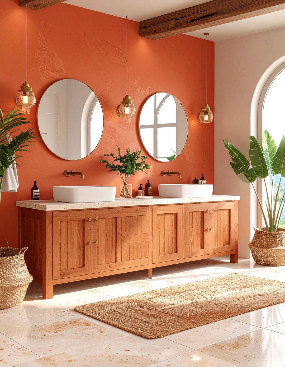 Terracotta Bathroom Cabinets - 24 Bathroom Cabinet Color Ideas