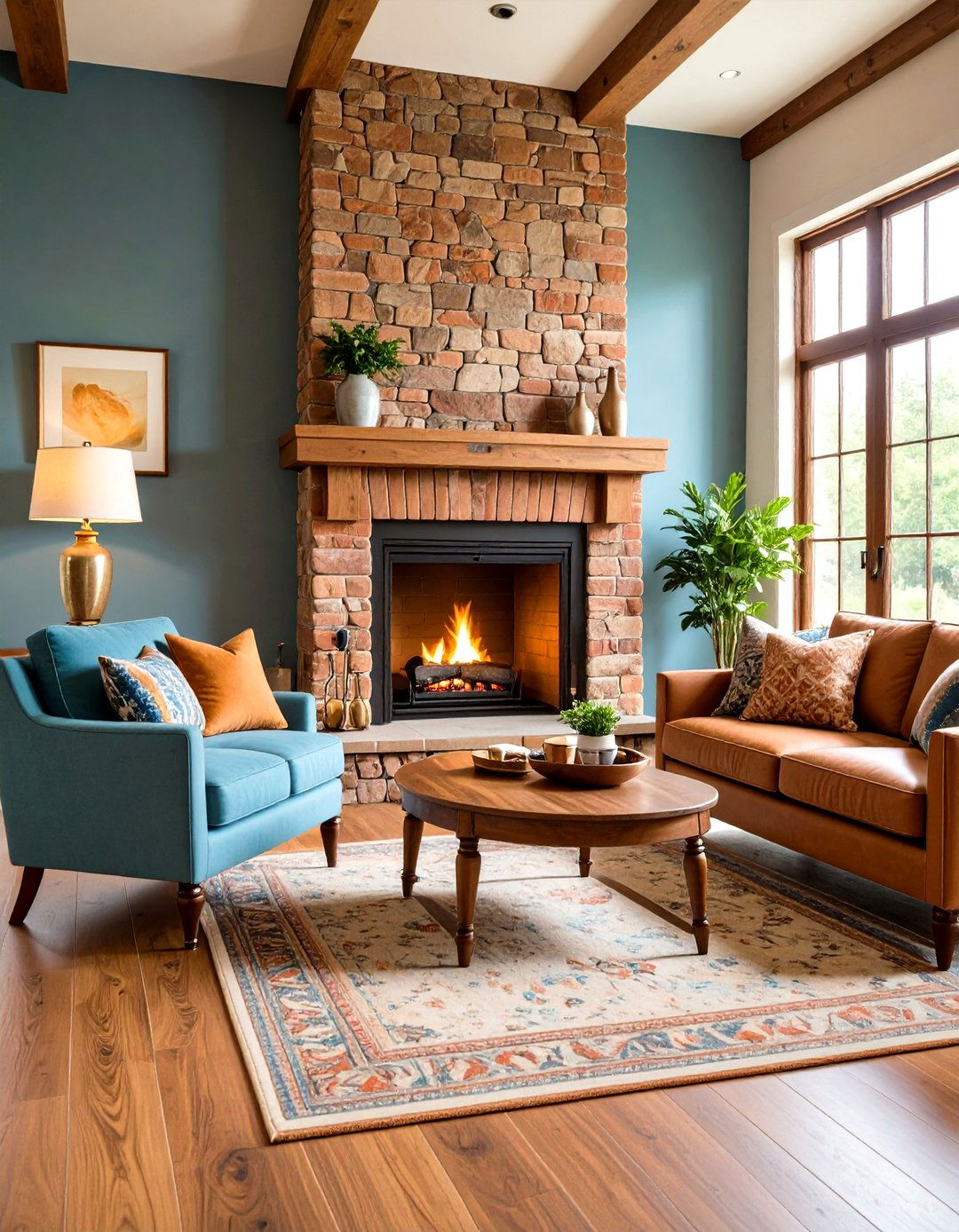 Terracotta Fireplace Surround Design - 24 terracotta living room ideas