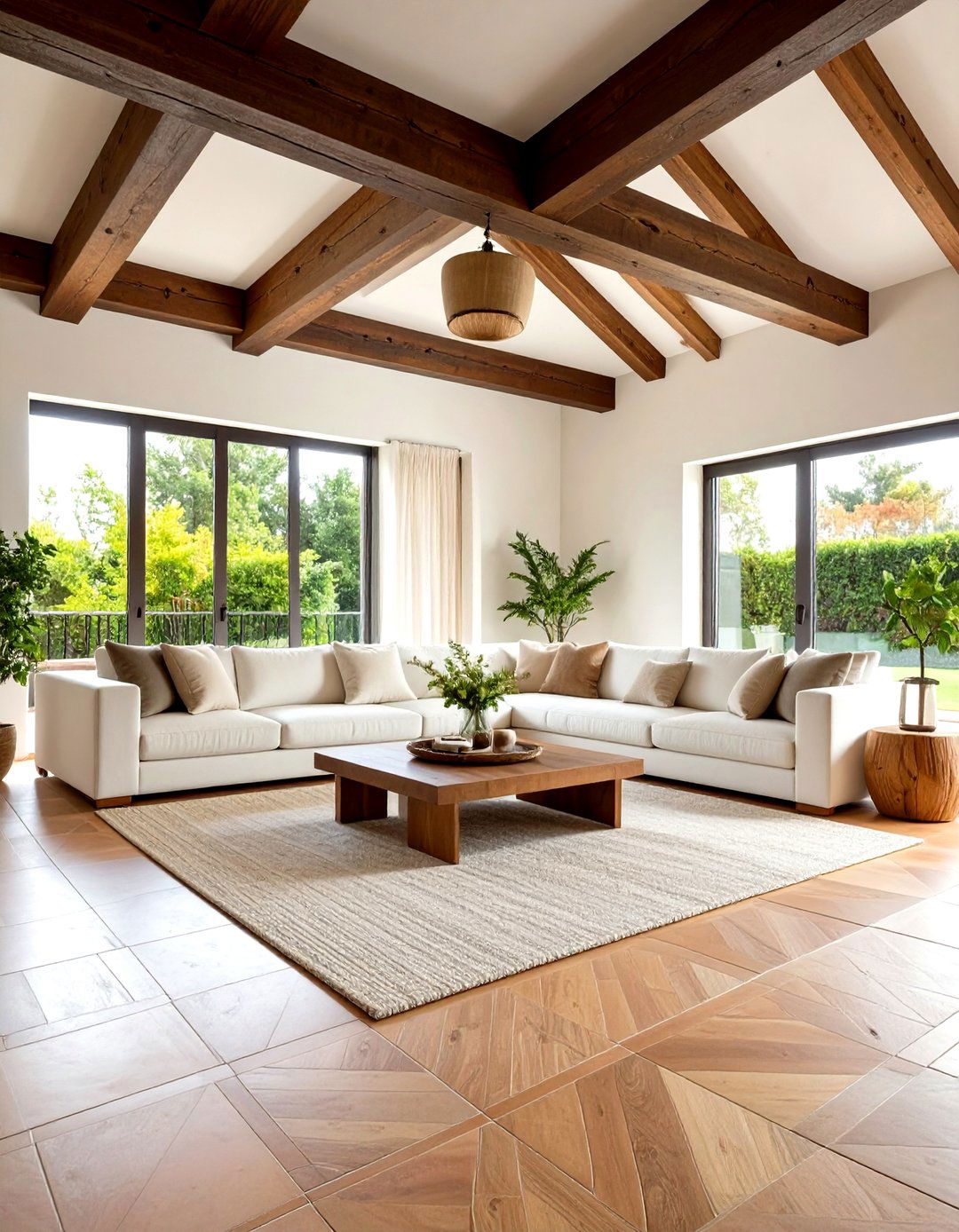 Terracotta Floor Living Room Design - 24 Spanish Modern Interior Design Ideas