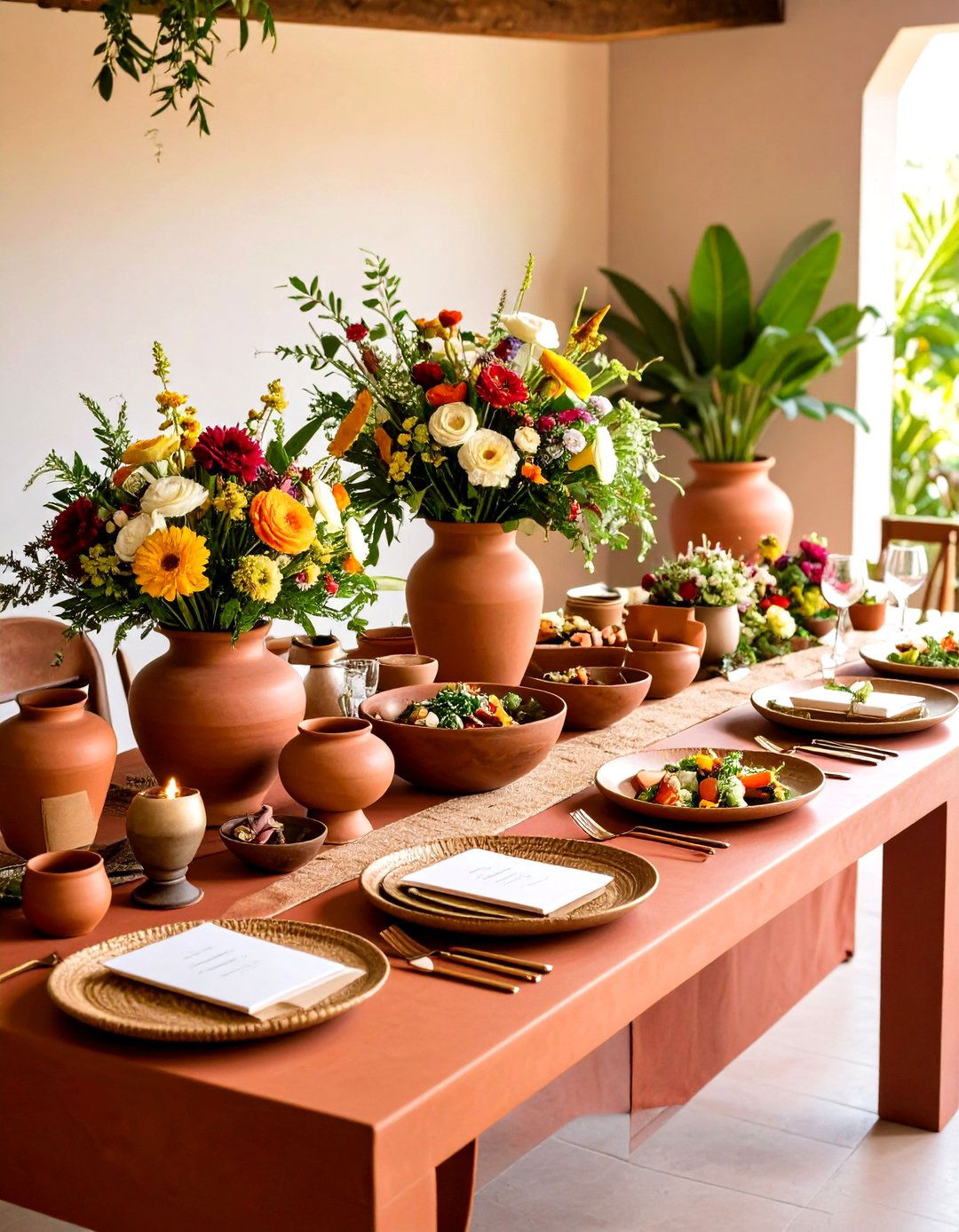Terracotta Guest Book and Memory Station - 24 Terracotta Wedding Décor Ideas