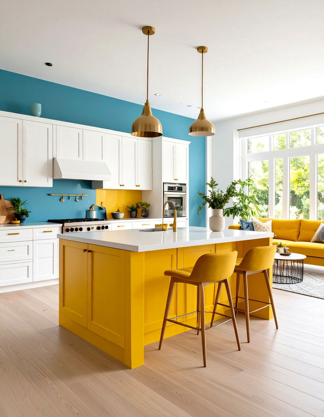 Terracotta Kitchen Island Living Space - 24 terracotta living room ideas