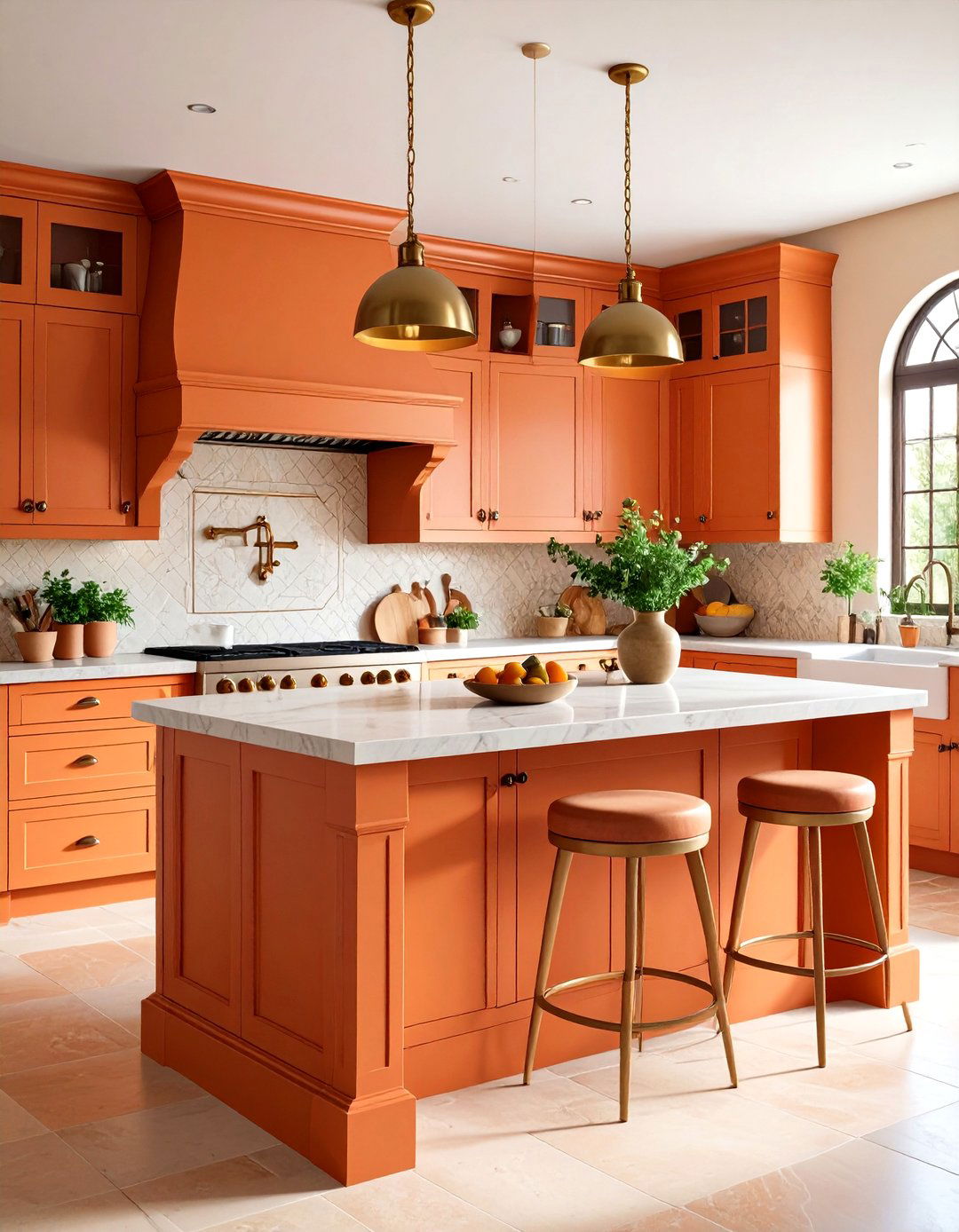 Terracotta Kitchen Islands - 24 Kitchen Island Color Ideas