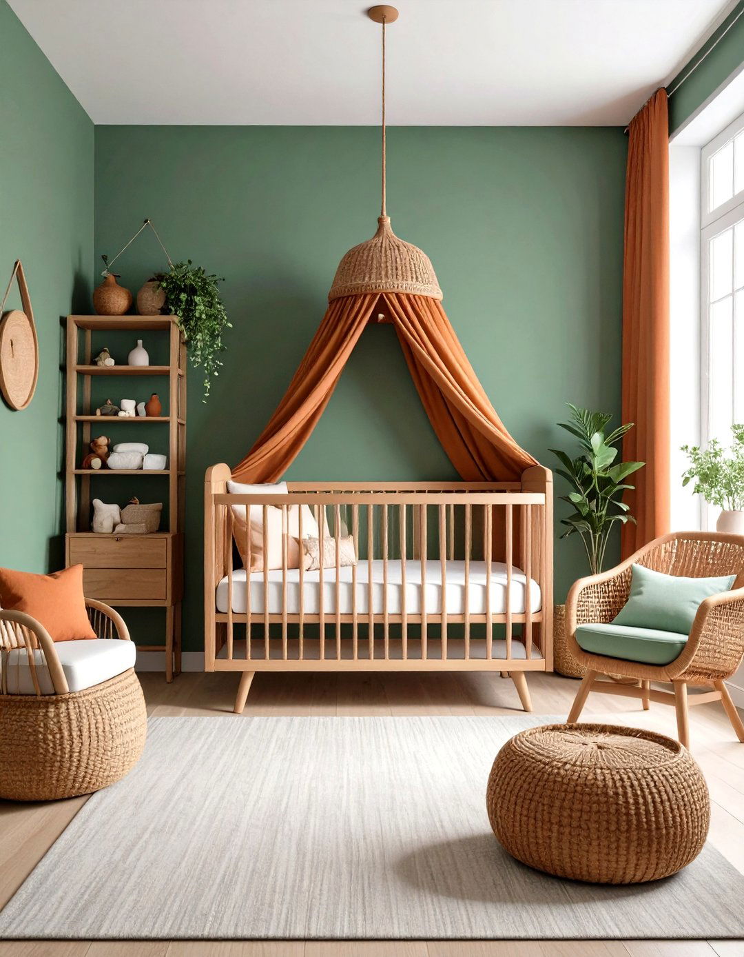 Terracotta and Sage Harmony - 24 Sage Green Nursery Ideas