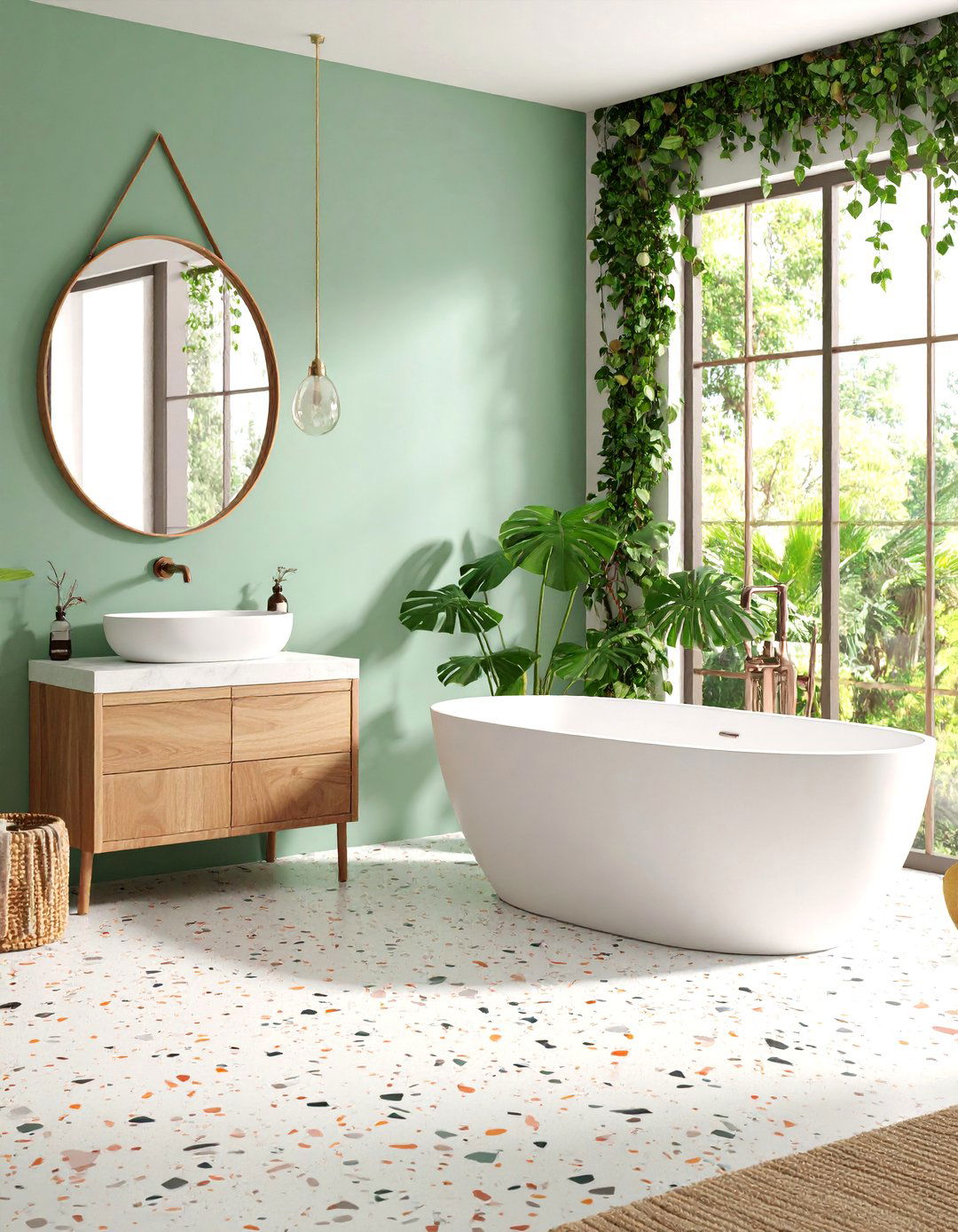 Terrazzo Effect Modern Finishes - 24 Bathroom Wall Ideas