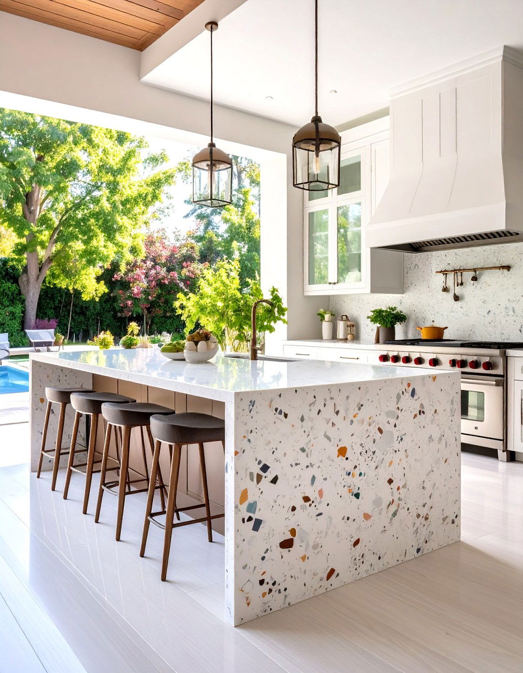 Terrazzo Venetian Style Elegance - 24 Outdoor Kitchen Countertop Ideas
