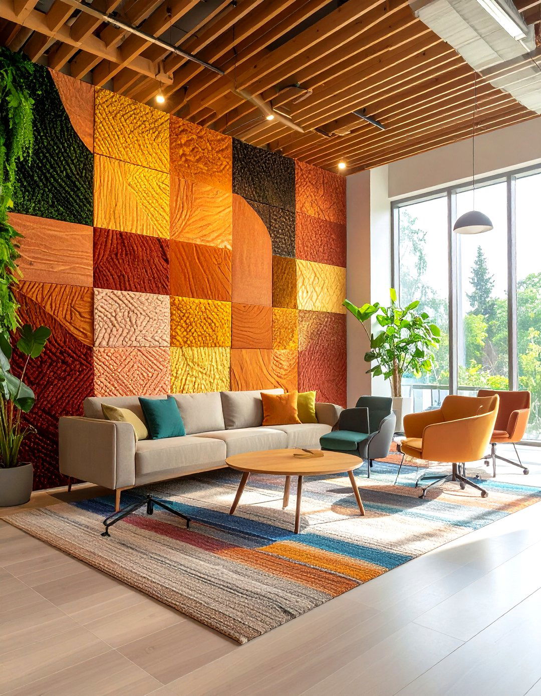 Textile Art and Fabric Installations - 24 Office Wall Decor Ideas
