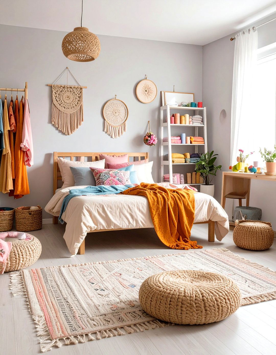 Textile Artist Studio - 24 Girls Boho Bedroom Ideas