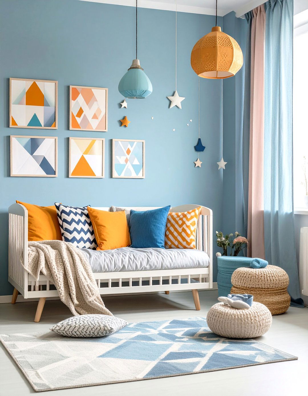 Textile Wall Hangings and Soft Furnishings - 24 Mid-century Modern Nursery Ideas