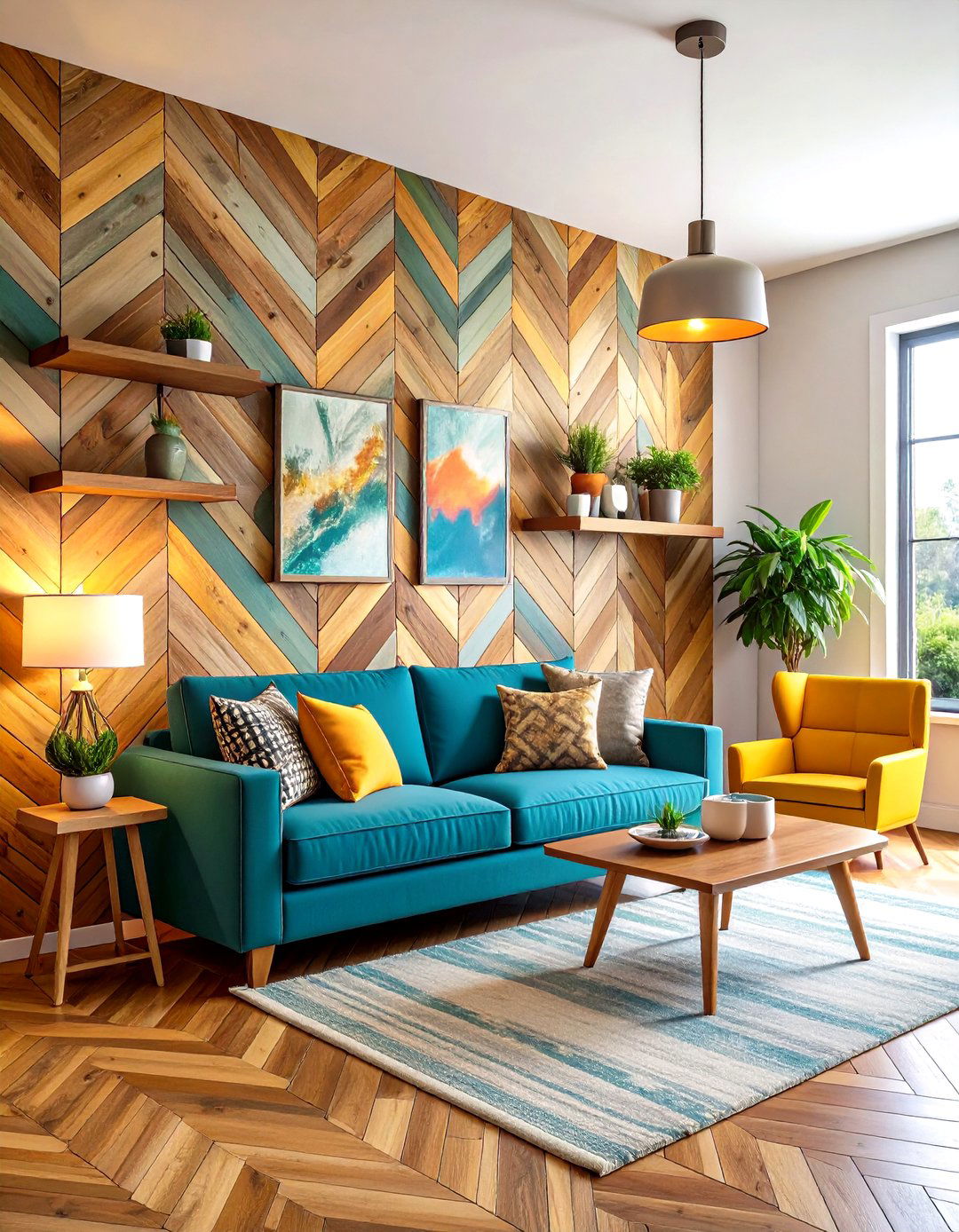 Textural Accent Walls - 24 Bohemian Maximalist Decor Ideas