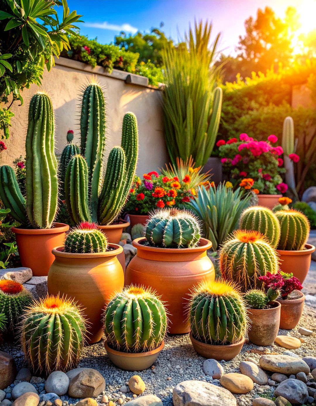 Textural Contrast Container Themes - 24 Outdoor Succulent Container Ideas