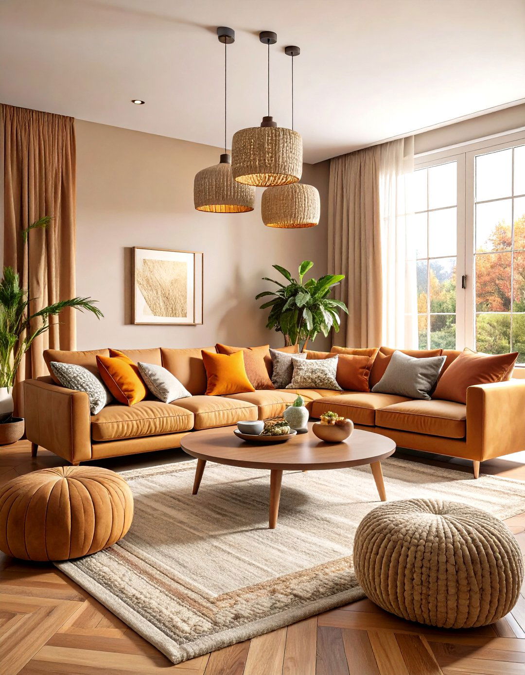 Textural Greige Layering - 24 Greige Living Room Ideas
