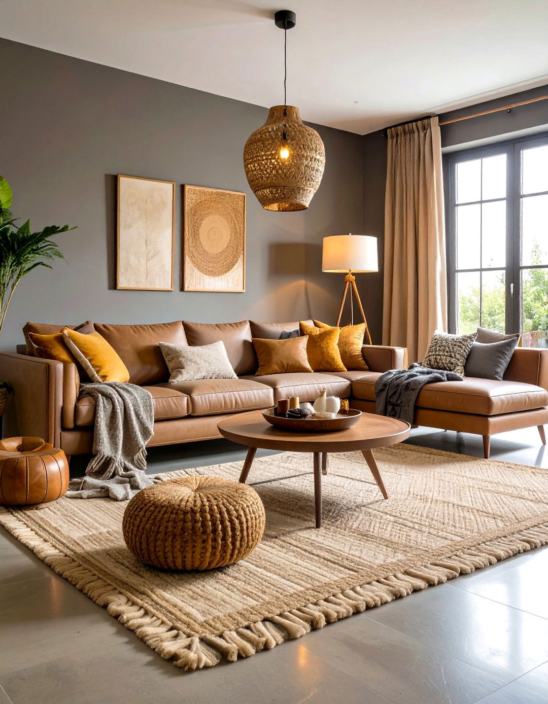 Textural Layered Comfort Zone - 24 Grey and Beige Living Room Ideas