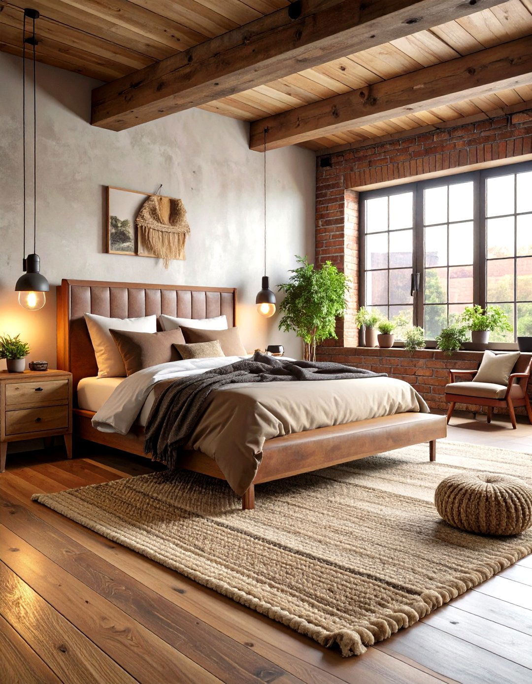 Textural Layering Loft Bedroom - 24 Loft Bedroom Ideas