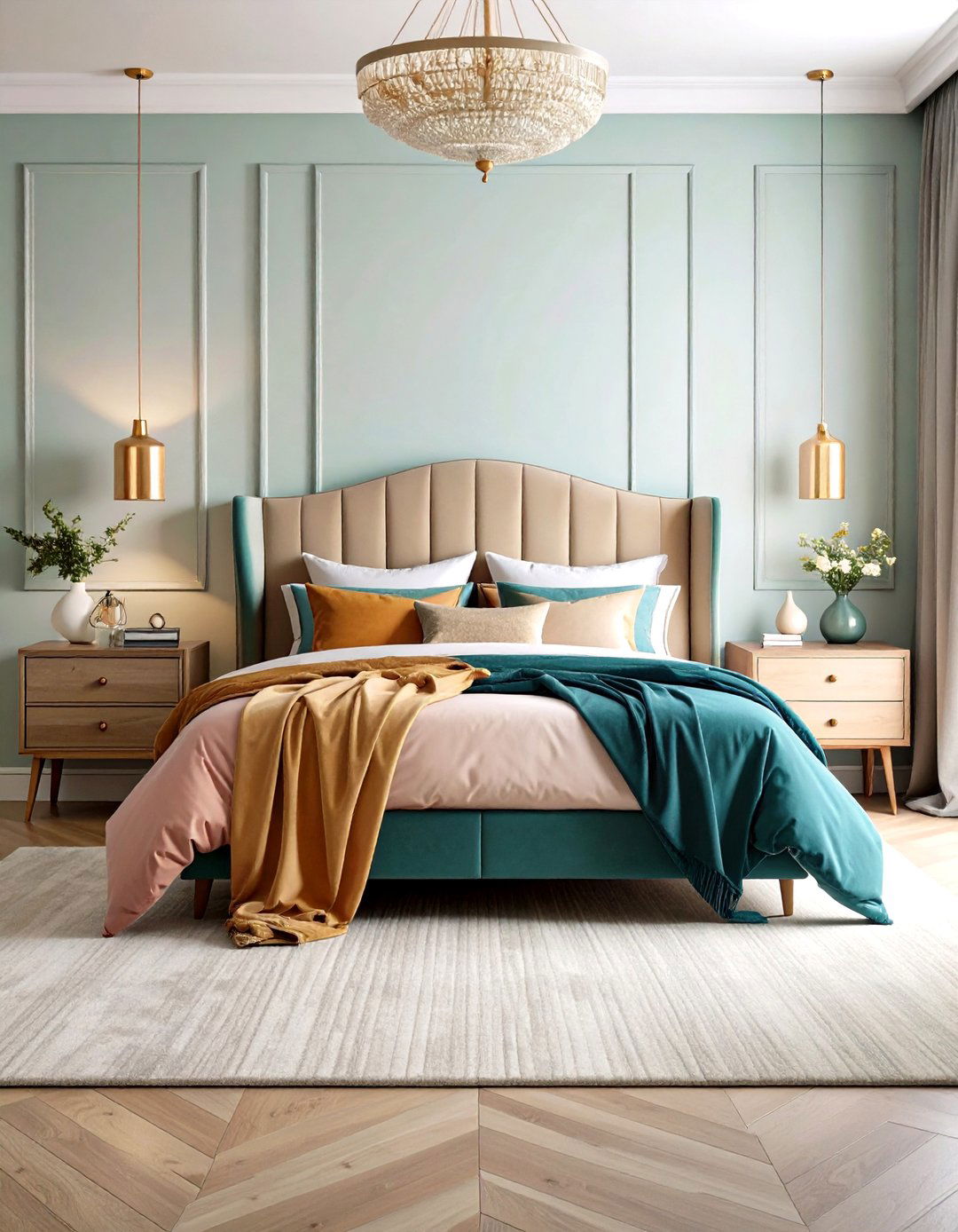 Textural Layering with Luxury Materials - 24 luxury modern bedroom ideas