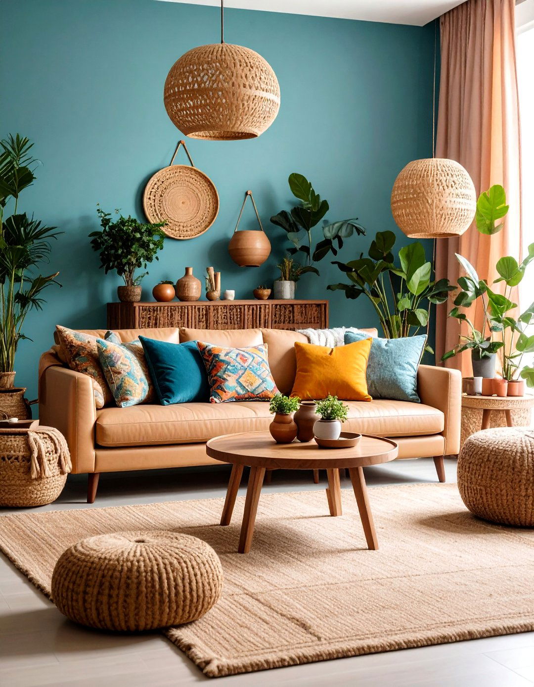 Texture Mixing Living Room Concepts - 24 Asymmetrical Balance Interior Design Ideas