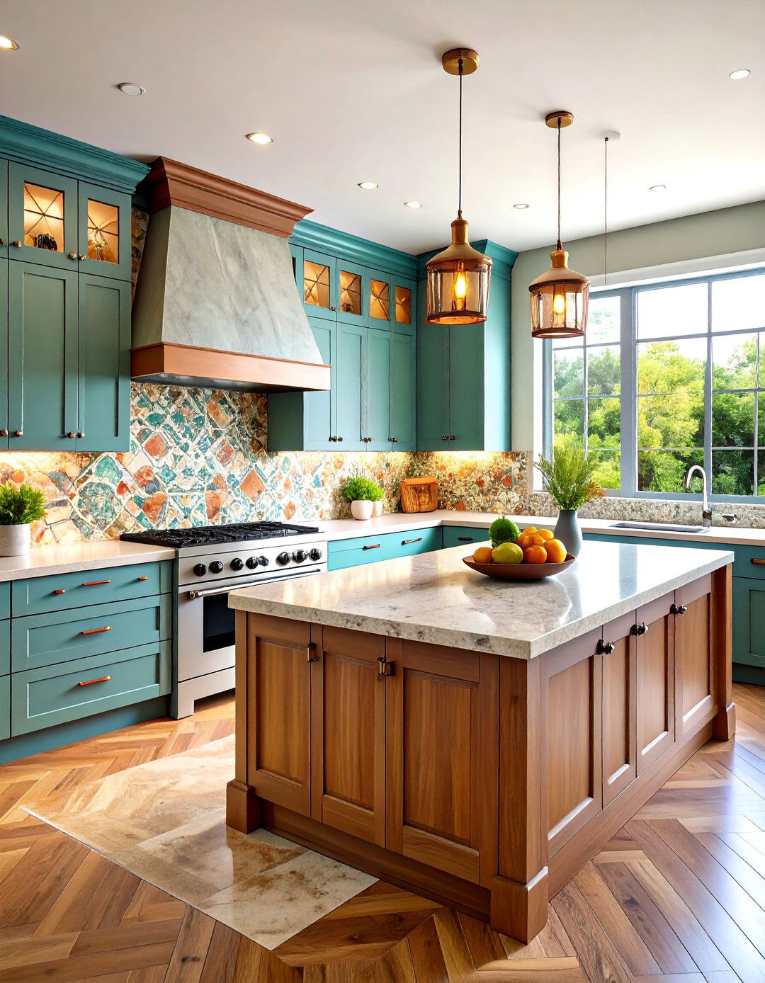 Textured Backsplash Materials - 24 Transitional Kitchen Ideas