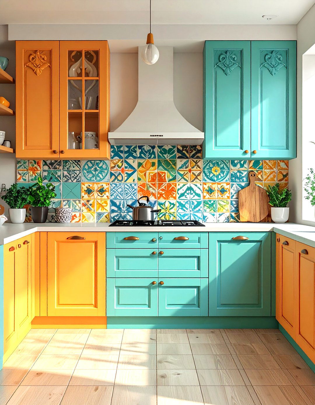Textured Ceramic Three Dimensional Tiles - 24 Kitchen Splashback Ideas