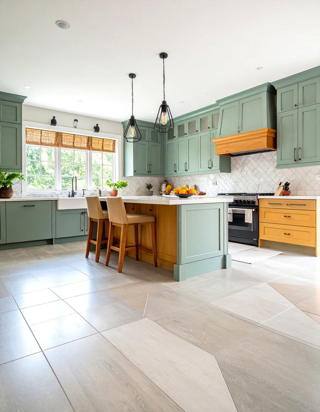 Textured Concrete Kitchen Applications - 24 Concrete Floor Kitchen Ideas